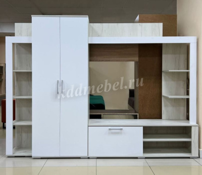 Гостиная Невада (Крафт белый/Софт Вайт)