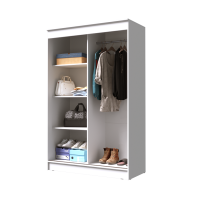 Шкаф-купе Элегант Белый корпус открытый