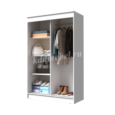 Шкаф-купе Элегант-4 (Белый)