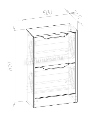 Обувница Сима (Ясень шимо темный/Ясень шимо светлый)