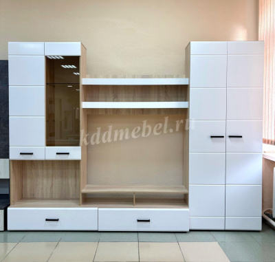 Гостиная Либерти (Дуб сонома/Белый глянец)