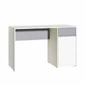 Стол письменный Торонто 12.149 (Белый шагрень/Стальной серый)