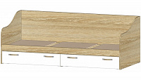 Кровать Буратино с ящиками (Дуб сонома/Белый)