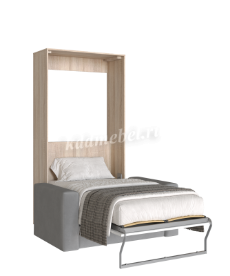 Комплект кровать-шкаф Трансформер 900*2000 (Дуб сонома светлый/Белый)