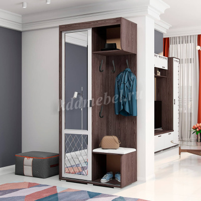 Прихожая Варда (Ясень шимо темный/Белый)