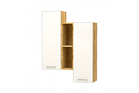 Полка Лего навесная-2 (Дуб бунратти/Белый)