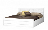 Кровать Афина 1.4 (Белый/Белый глянец) 