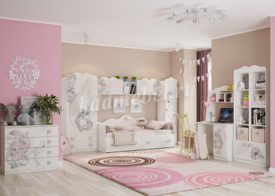 Кровать Фэнтези (Рамух белый)