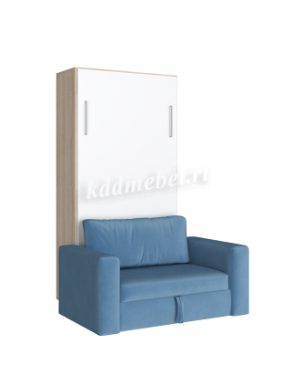 Комплект кровать-шкаф Трансформер 900*2000 (Дуб сонома светлый/Белый)