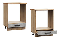 Шкаф нижний ШНД 600 Кухня Юлия (Дуб сонома) БЕЗ СТОЛЕШНИЦЫ