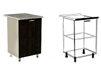 Шкаф нижний ШН 300 правый Кухня Тулуза (Бетон графит/Антарес)