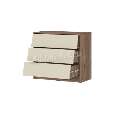 Комод Рейн 800 (Дуб крафт табачный/Кашемир)