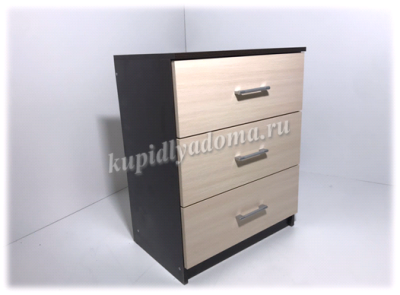 Комод Светлана 3 ящика (Венге/Дуб молочный)