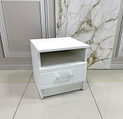 Тумба прикроватная Афина (Белый/Белый глянец)