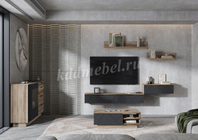 Полка Даллас ПЛ 01 (Дуб каньон)