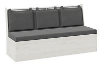 Скамья прямая Роденго (Дуб Крафт белый/Серый)