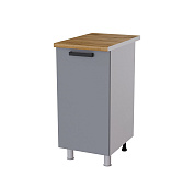 Шкаф нижний 4Р кухня Марбл без столешницы (Белый/Мрамор Лайт)