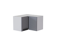 Шкаф верхний угловой УВП 360 кухня Марбл (Белый/Серый софт)