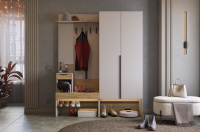 Прихожая Баско К1 кашемир дуб крафт золотой