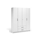 Шкаф 4д 2ящ. Чикаго Вайт (Белый)