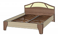 Кровать Верона 2-х спальная 1.4 с ортопедическим основанием (Ясень шимо темный/Ясень шимо светлый)