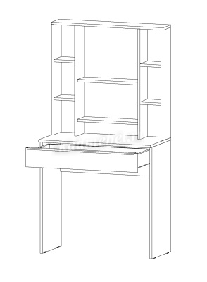 Стол туалетный Элегант (Графит)