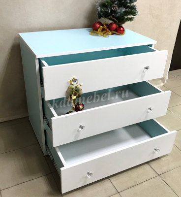 Комод Тифани КМ-07 (Кенди/Белый)