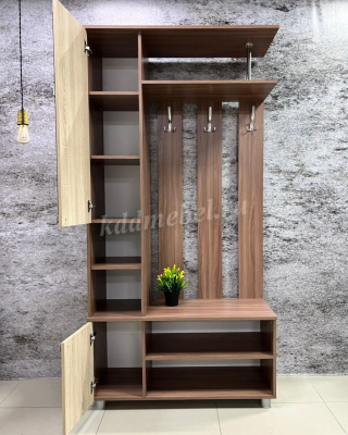 Прихожая Эконом (Ясень шимо темный/Дуб сонома)