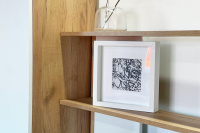 Гостиная Бери элемент 3 дуб крафт золотой белое дерево