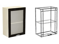 Шкаф верхний ШВС 300 правый Кухня Тулуза (Бетон серый)