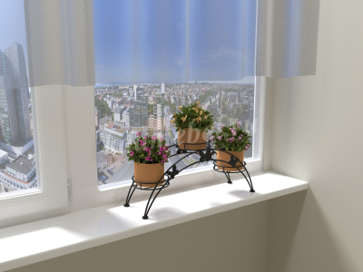 Подставка для цветов Арка-3 (Черный)