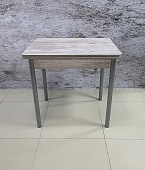 Стол обеденный Д17 раскладной (Бетон темный/Опоры металлик)